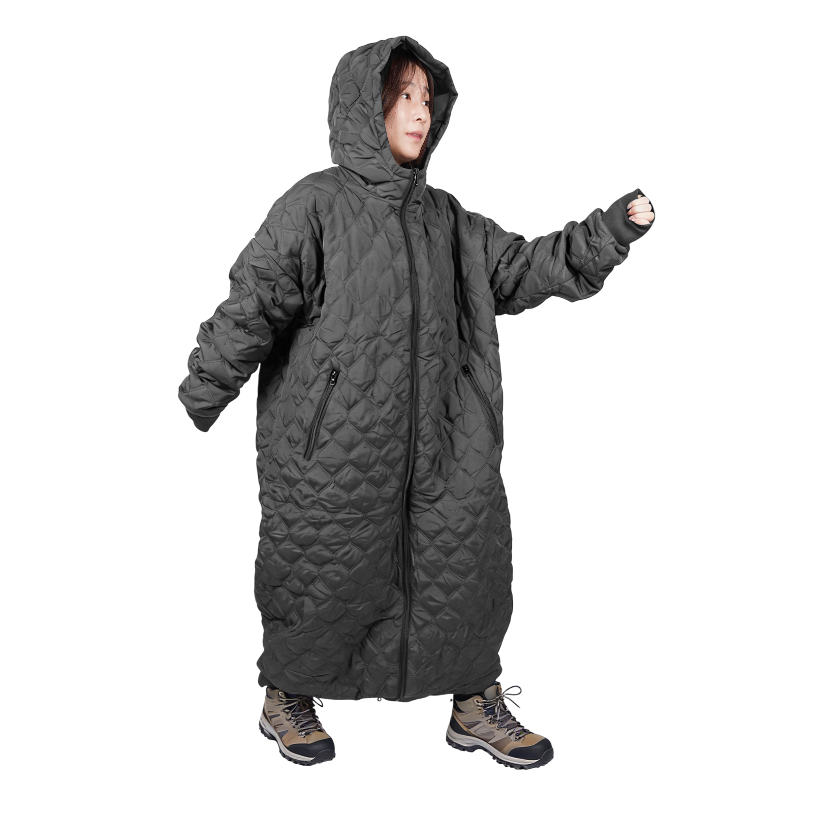 着る寝袋 人型寝袋 寝袋 ウェアラブル寝袋 リバーシブル 防寒 ルーム