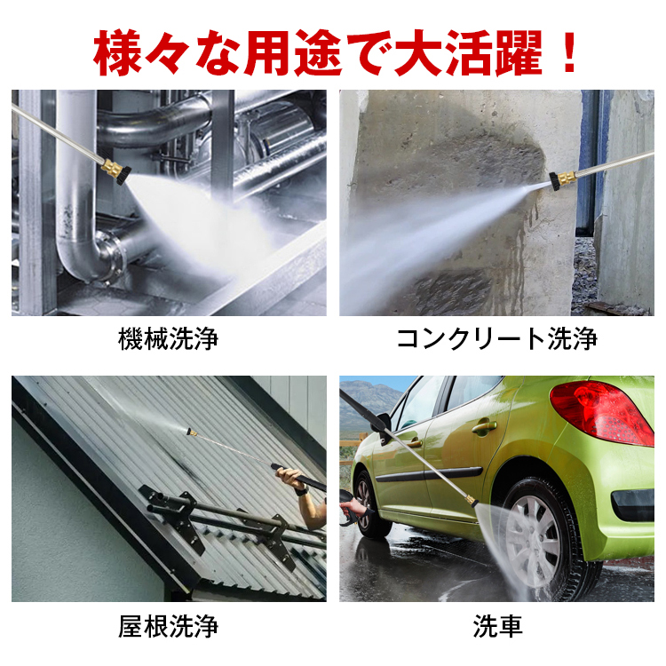 高圧洗浄機 業務用 エンジン式 キャスター 高圧ホース ガソリン 17MPa 