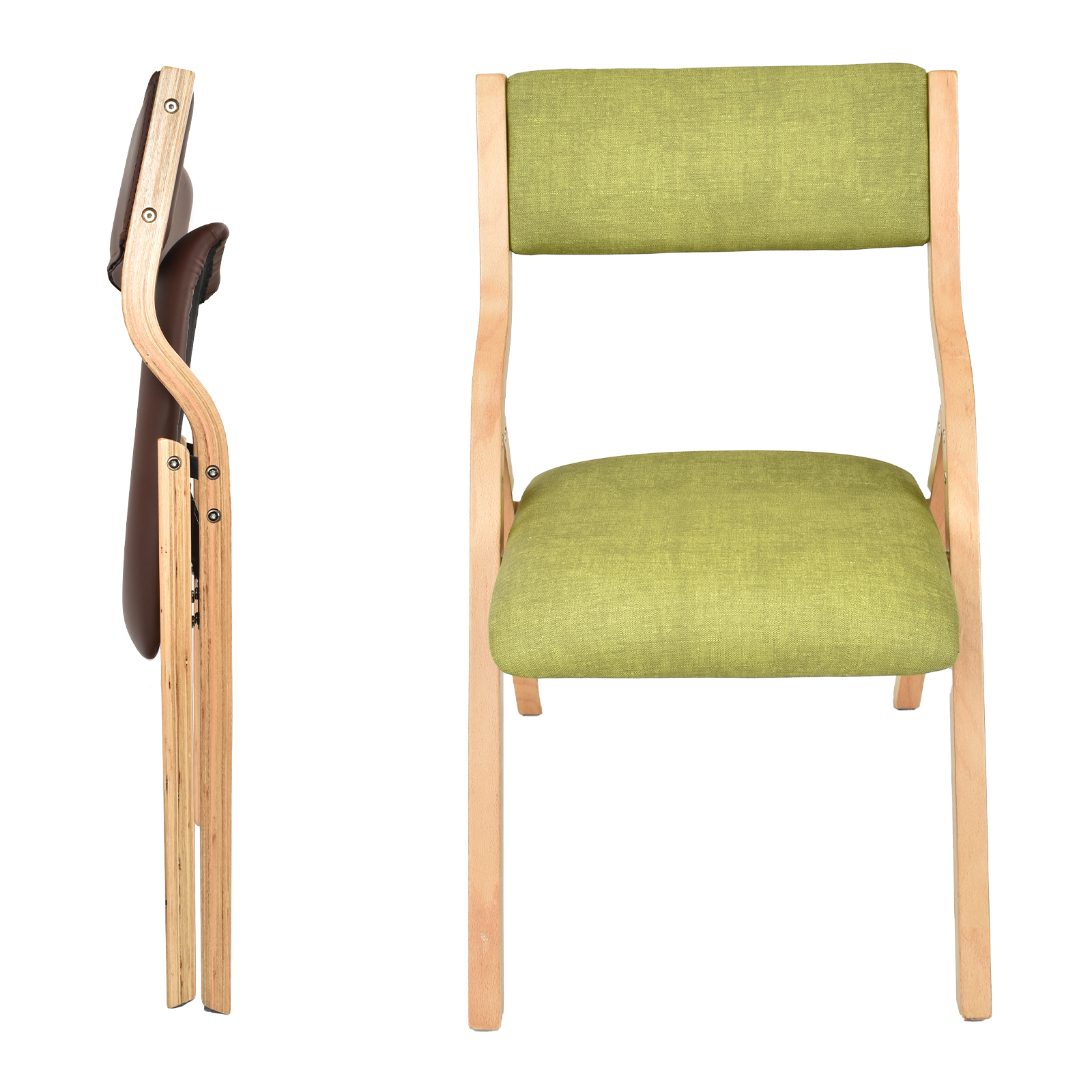 ダイニングチェア 折りたたみ式 木製 肘掛け椅子 介護 椅子 チェア