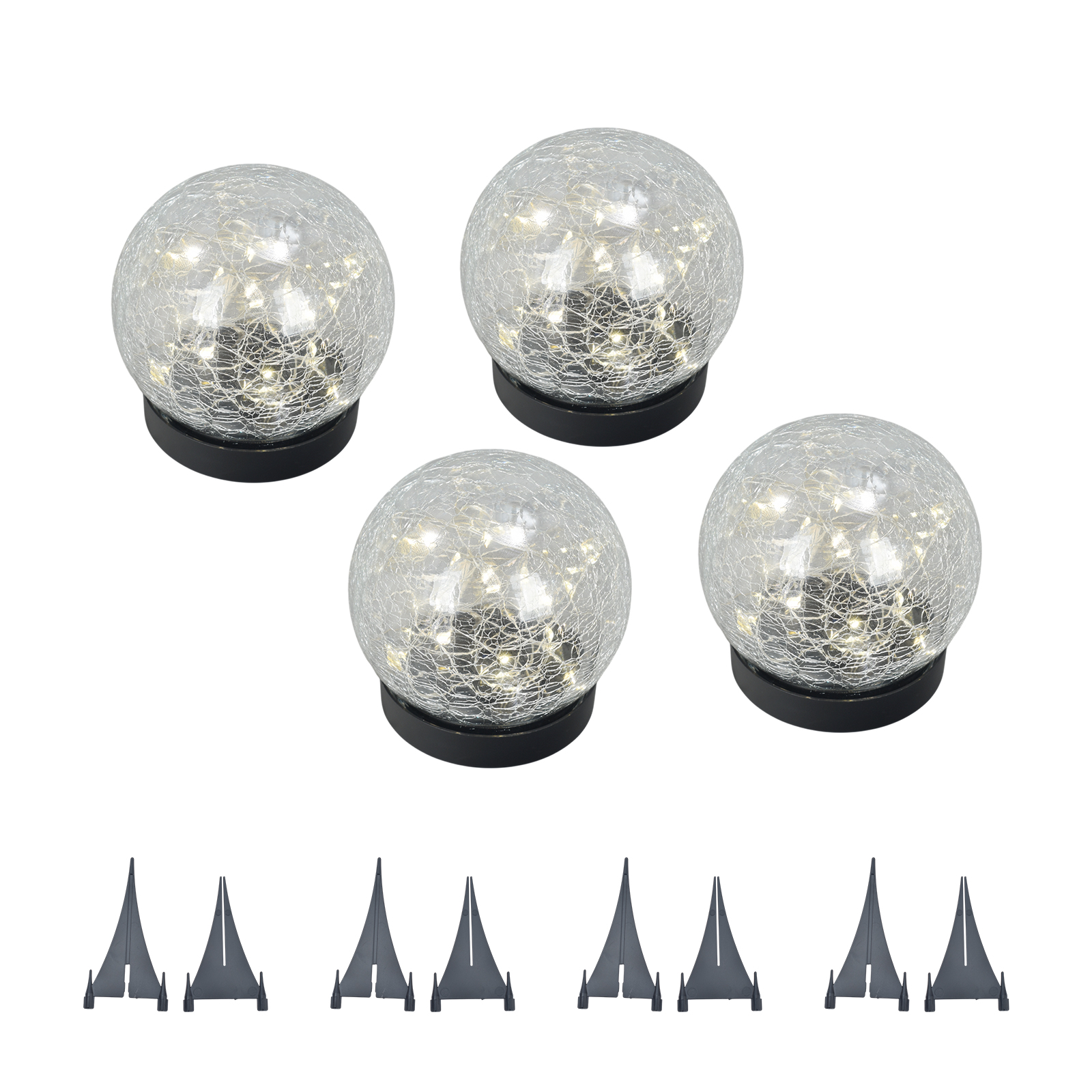 ソーラーライト 屋外 照明 led 防水 ガーデンライト 4個セット