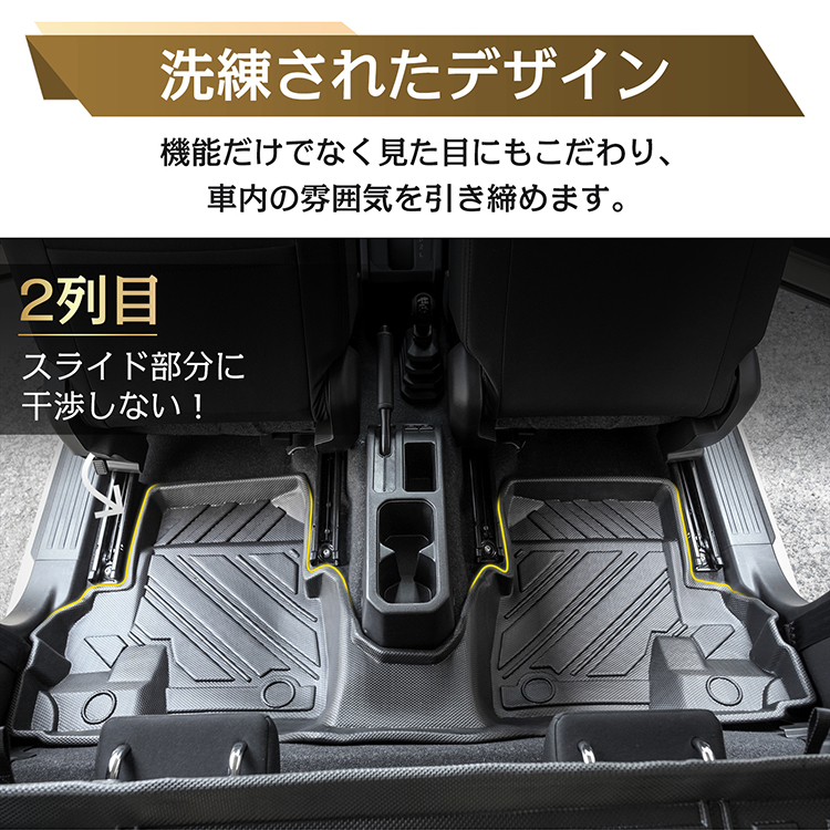 ジムニーシエラ  JB74 MT用　ラバーマット　前後セット at-parts7117_jm516