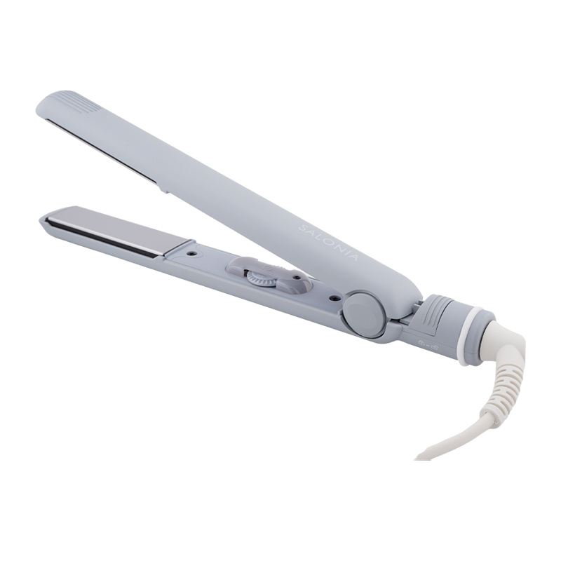 SALONIA サロニア ストレートヘアアイロン サイレント アイスグレー