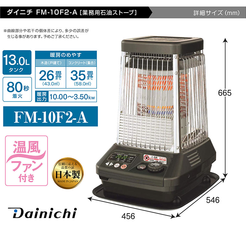 ☆訳あり☆ダイニチ業務ファンヒーターDAINICHI FM-101F(N)ストーブ 