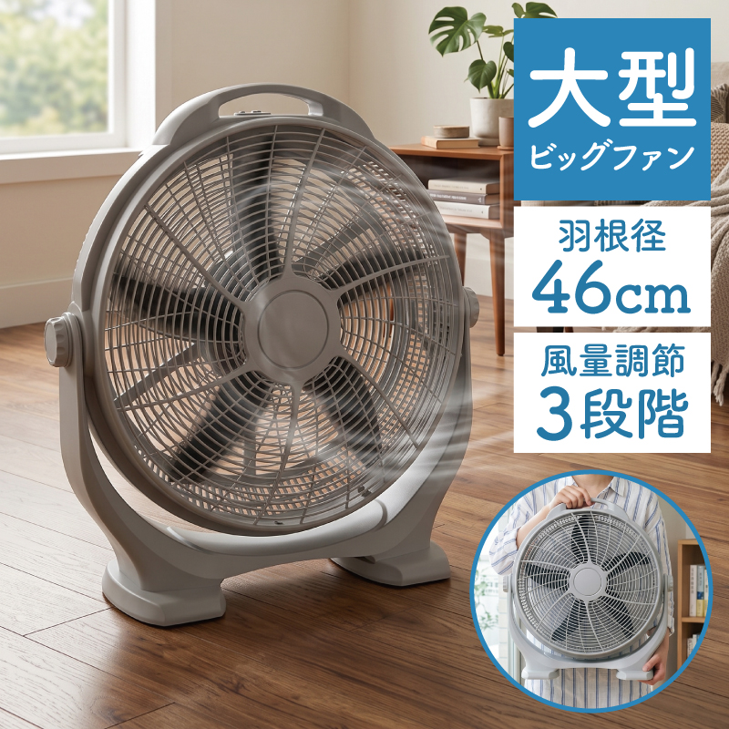 Air King 業務用 高風量サーキュレーター 工業用扇風機 動作確認済み S.Kjapan 新発売 大型 サーキュレーター 46cm 工場扇風機 5枚羽根 風量