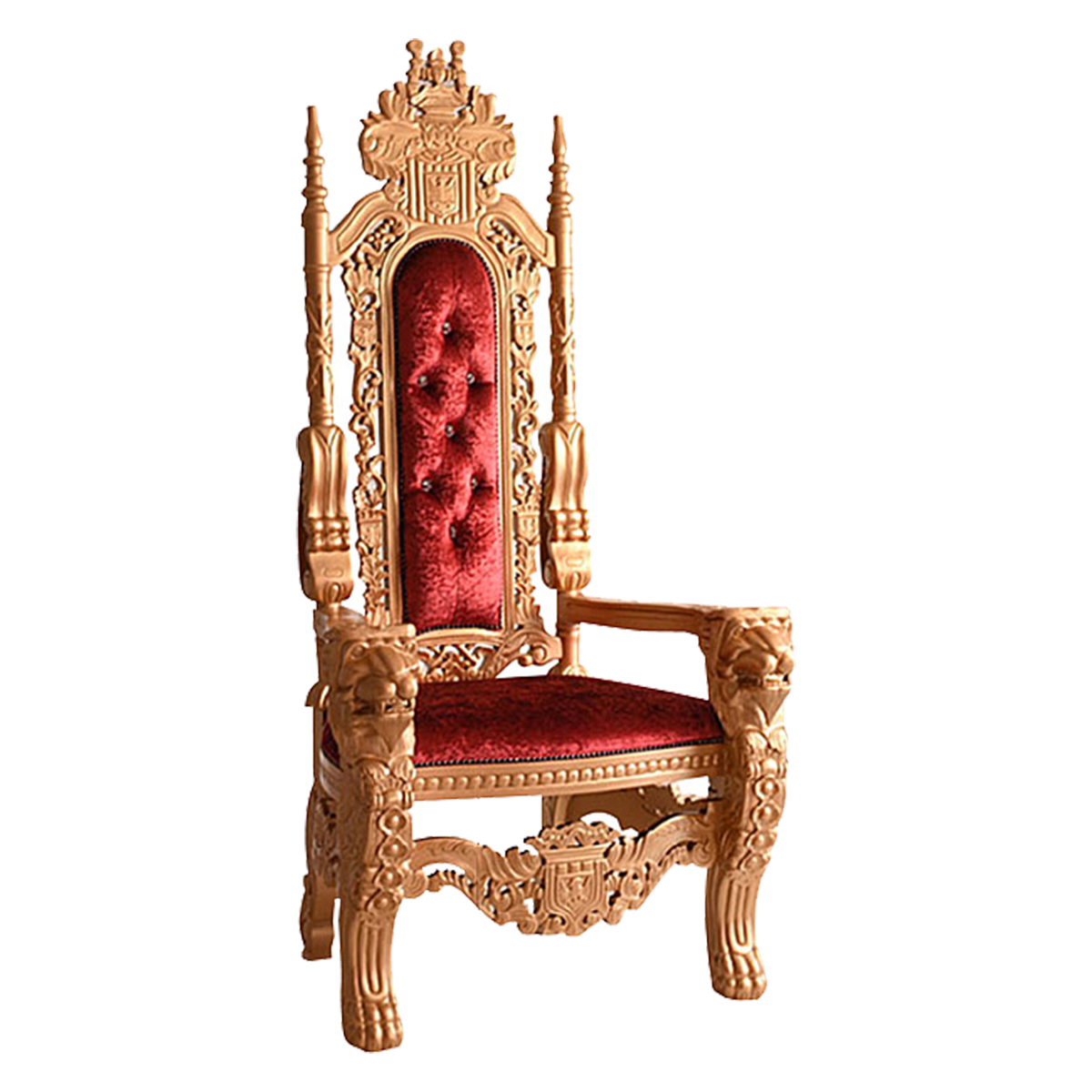 開梱設置付) キングチェア 輸入家具 王様の椅子 お姫様 アンティーク 