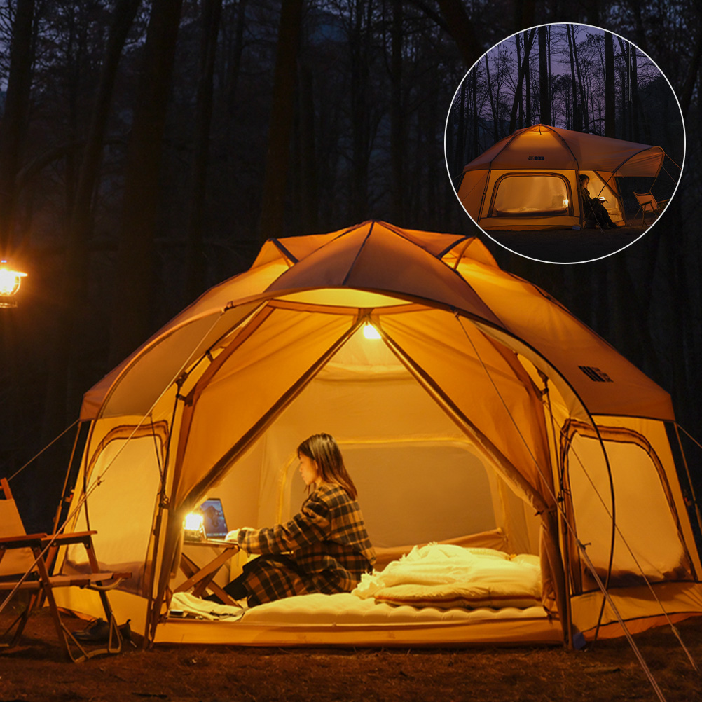 ワンタッチテント 3-4人用 アウトドア キャンプ テント ドーム型テント 