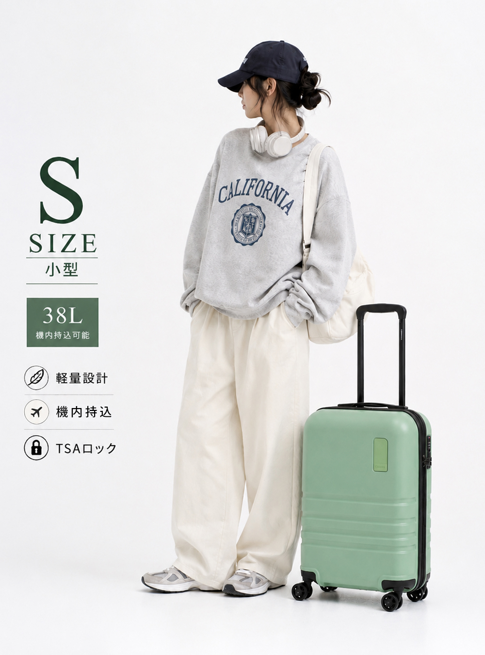 FANCY WONDERLAND スーツケース s m l 拡張 キャリーケース 軽量 TSA