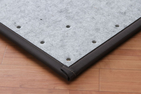 日本製 い草 ユニット畳/置き畳 〔約82×82×2.3cm ブラウン 4枚1組〕 中