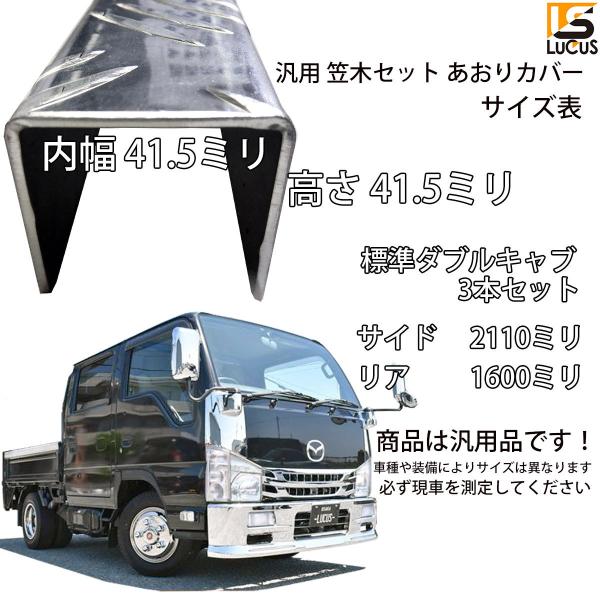 在庫定番小型トラック用　アオリプロテクター（縞板）長さ2500mm(1本単価）新品未使用保管品（在庫2本 バンパー