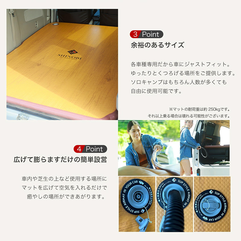 ジムニーJB64/JB74用 SINOBI車中泊キット CC-CE006