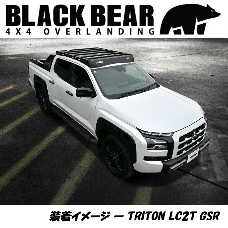 トライトン 三菱 GSR LC2T ルーフラック BLACK BEAR 4x4 ルーフ