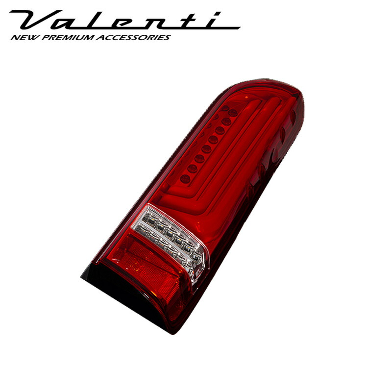VALENTI ジュエル LED テールランプ Revo Type3 200系 ハイエース ハーフレッド クローム HIACE TT200HR3-HC-4 かっこいい テール カスタム｜lucus-parts｜02