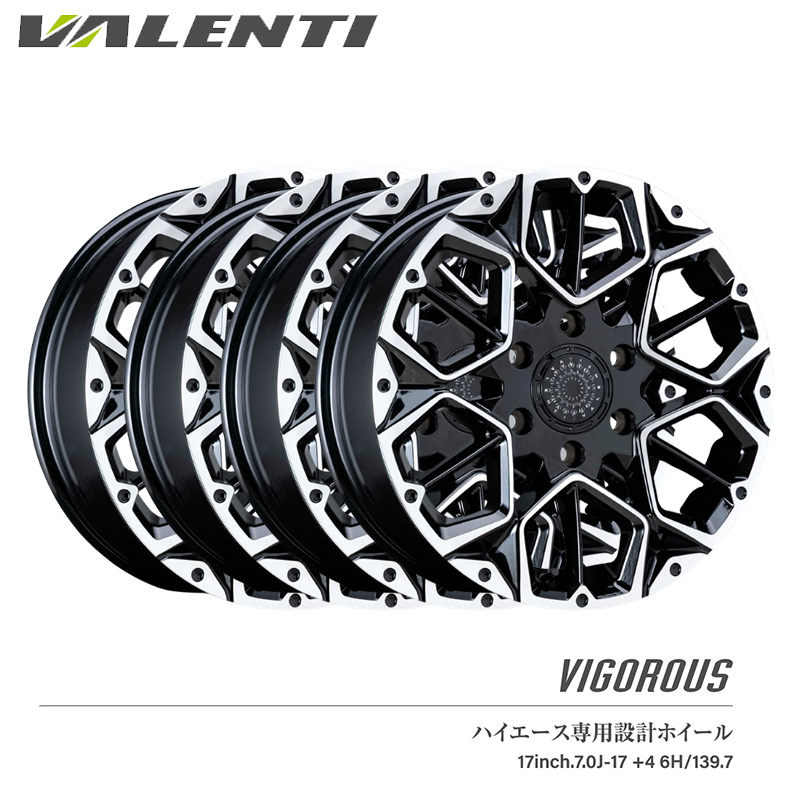 ヴァレンティ（VALENTI） 17インチ 6.5J ホイール 4本 セット VIGOROUS