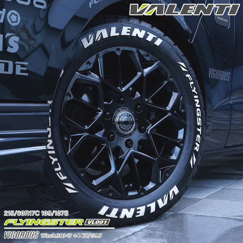 ヴァレンティ（VALENTI） 17インチ 6.5J ホイール タイヤ セット 4本 