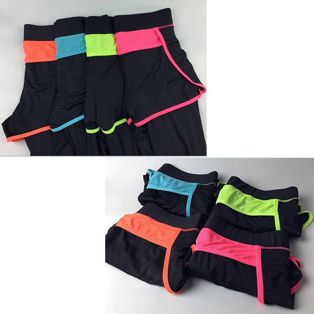 ショートパンツ付きのトレーニングパンツ