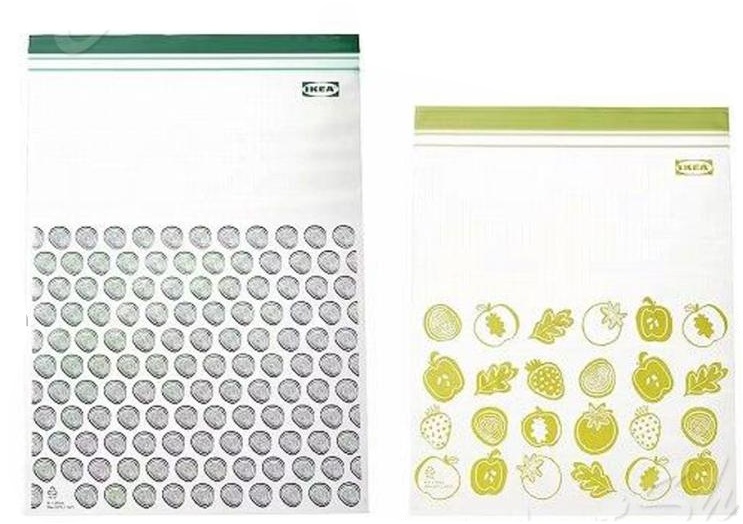 イケア IKEA フリーザーバッグ お試し 32枚セット S/M/L ジップ