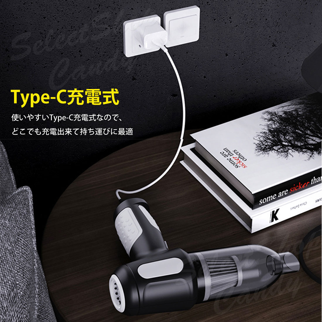 吸引＆送風 ハンディクリーナー 電動エアダスター ハンディ掃除機 車載