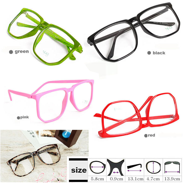 カラフルシンプル伊達メガネ