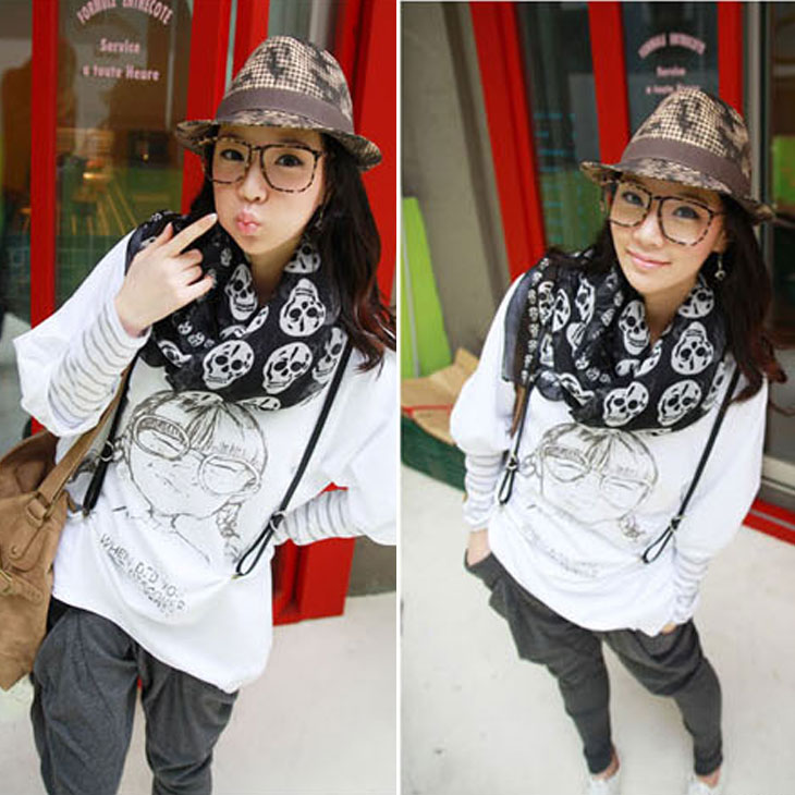 カラフルシンプル伊達メガネ