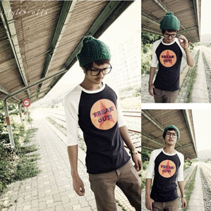 カラフルシンプル度なし伊達メガネ