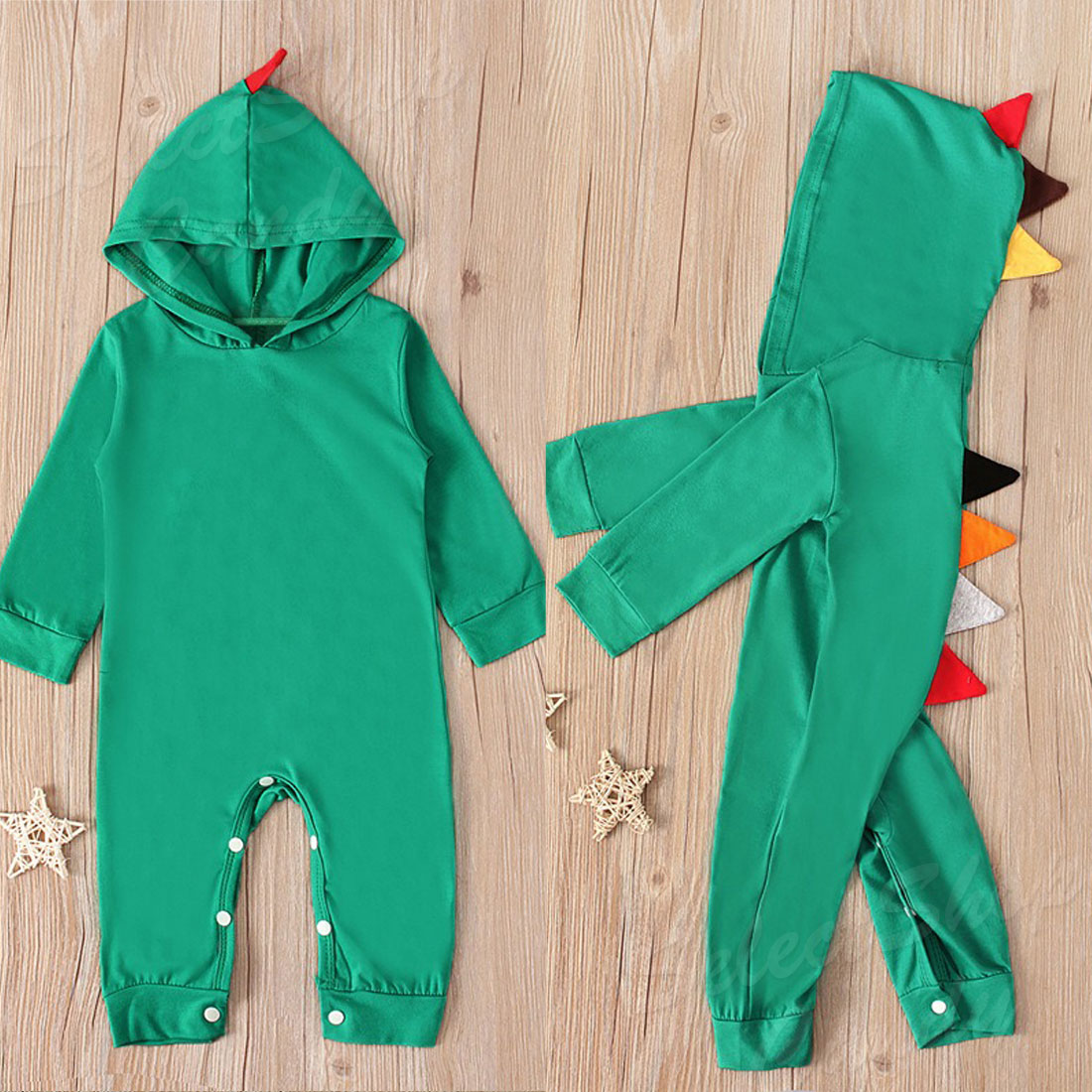 SALE中 ロンパース ベビー服 カバーオール 恐竜 着ぐるみ 長袖 子供服