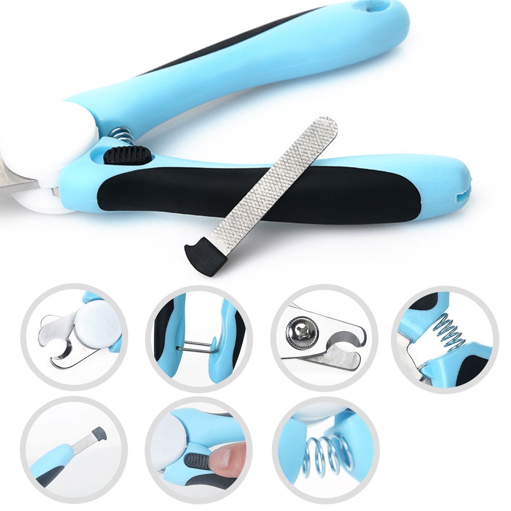 ペット用つめ切り　犬　安全ストッパー　つめヤスリ付き