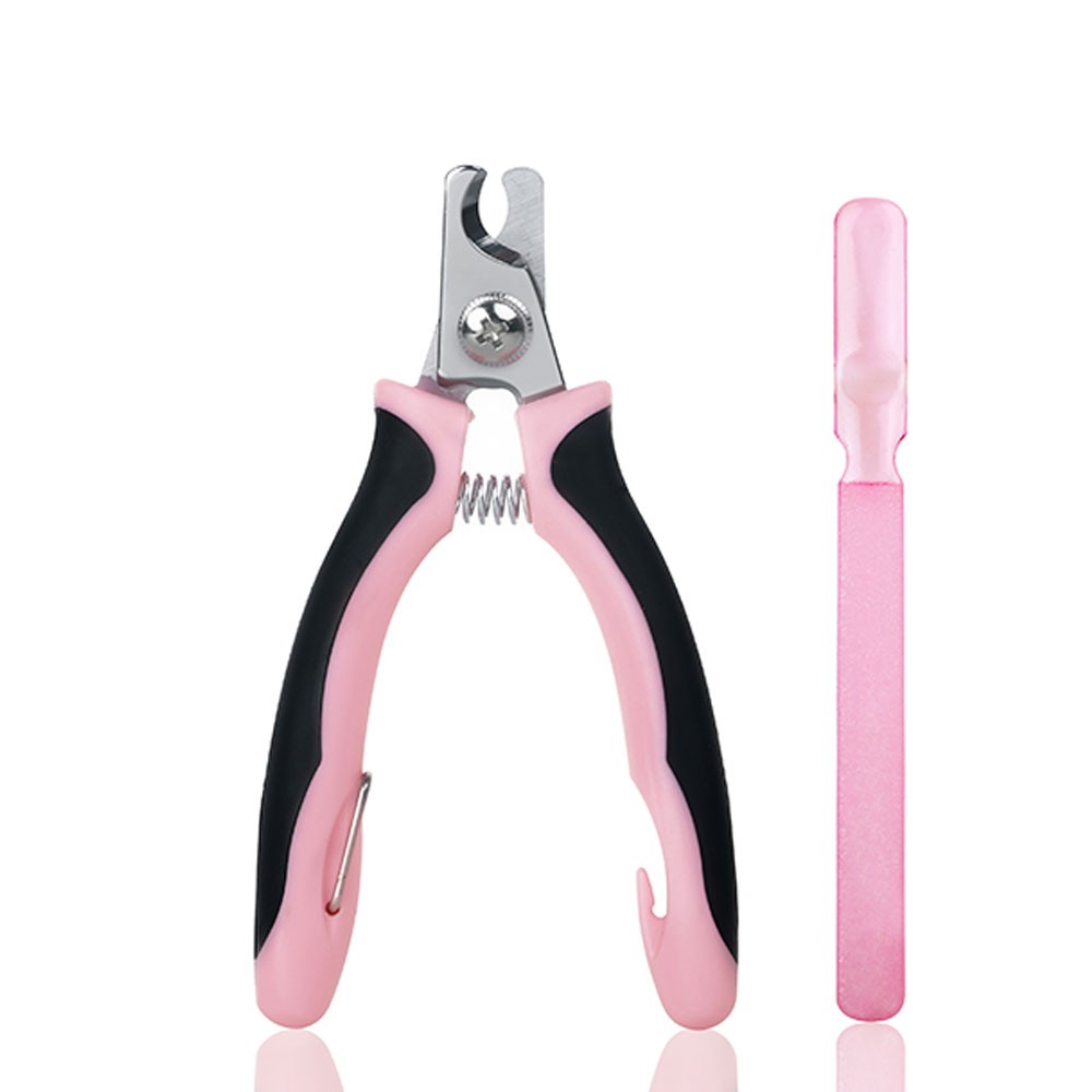 ペット用つめ切り　犬　安全ストッパー　つめヤスリ付き