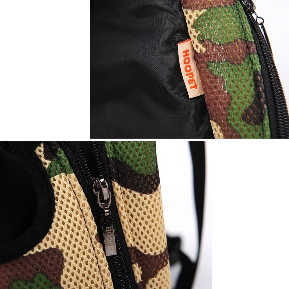 迷彩柄ペット用抱っこ・おんぶスリング抱っこひもバッグリュックサック犬キャリーバッグバックメッシュ通気性抜群