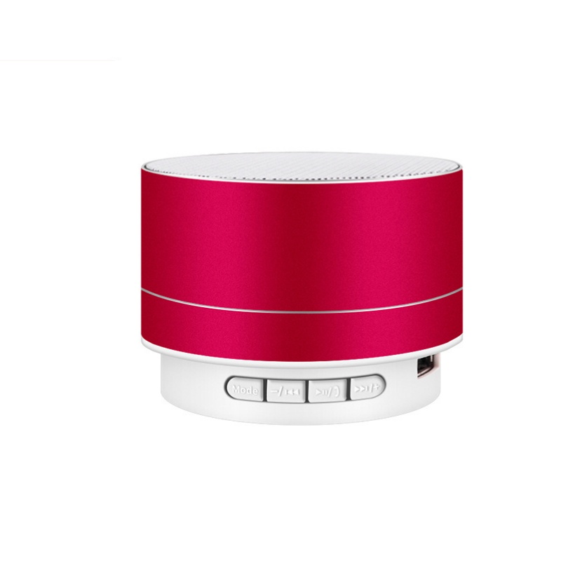 ワイヤレスポータブルスピーカー Bluetooth 小型 丸型 LEDライト