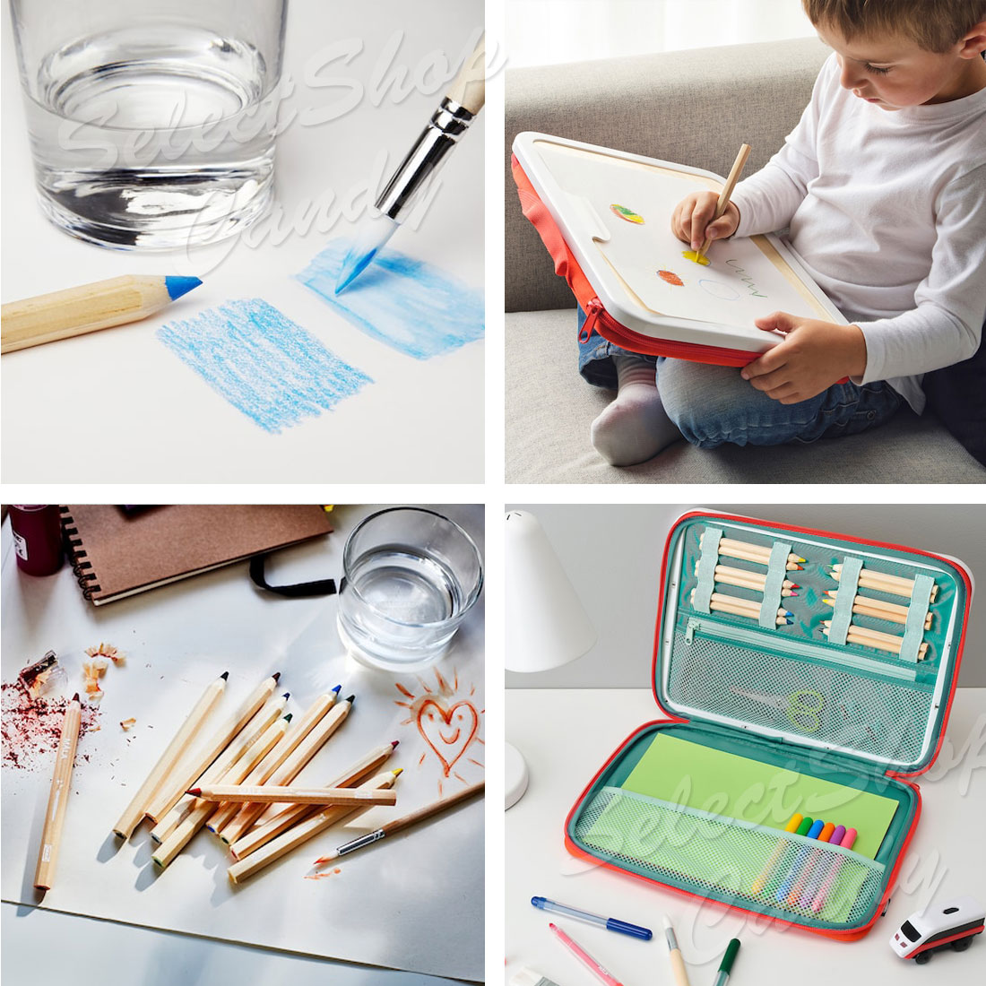 イケア 送料無料 IKEA MALA モーラ お絵描きセット 色鉛筆
