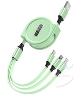 SALE中 充電ケーブル 充電コード 3ni1 リール式 巻き取り アイフォン