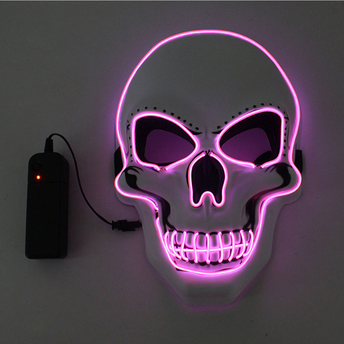 仮面 光る仮面 ガイコツ 骸骨 ドクロ ホラー ネオンマスク マスク LED