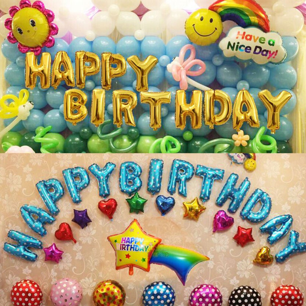 HAPPY BIRTHDAY お誕生日おめでとう バルーン 風船 文字 パーティ イベント