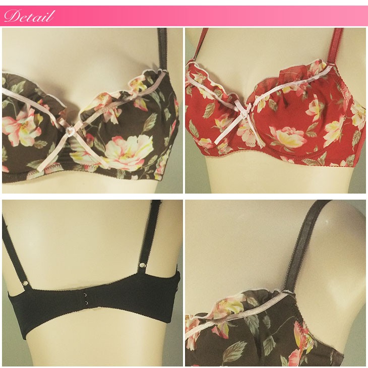 花柄リボンがキュート！ガーリッシュな着こなしをイメージ