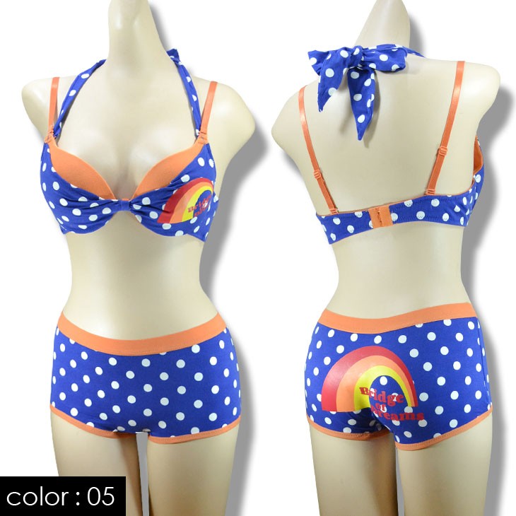 有名国内メーカー ホルターネック ブラジャーショーツ