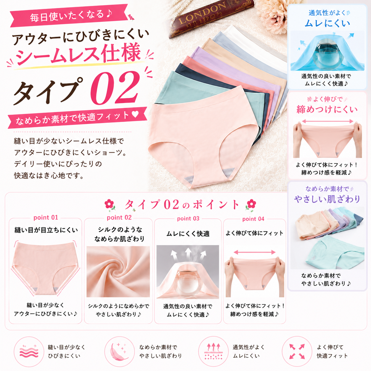 激安福袋!1点あたり166円以下でショーツ単品6点セットが買える。