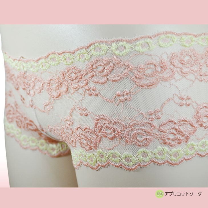 豪華な総レースショーツ ヒップハンガータイプ