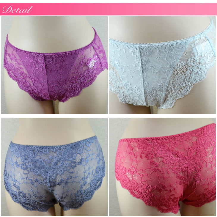 有名ブランドの総レースショーツ　13色
