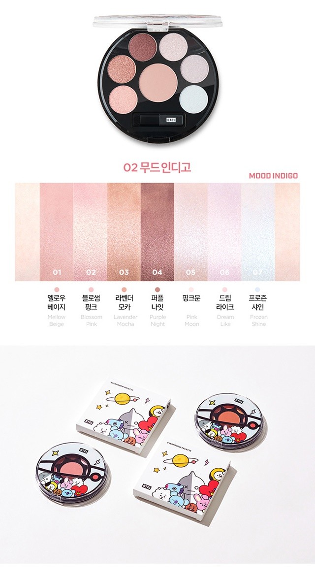 ポイント5倍UP】韓国コスメ VT X BTS BT21 公式商品 アイシャドウ