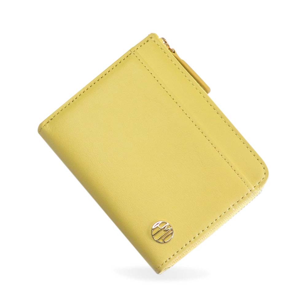 L字ファスナー ボックスミニ財布 スキミング 磁気 防止 本革 小銭入れ