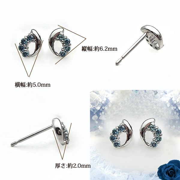 大特価！！限定　Pt900 天然ダイヤモンド　ピアス 新作】【天然ダイヤモンド】PT900 0.10ct 一粒 お花 ピアス