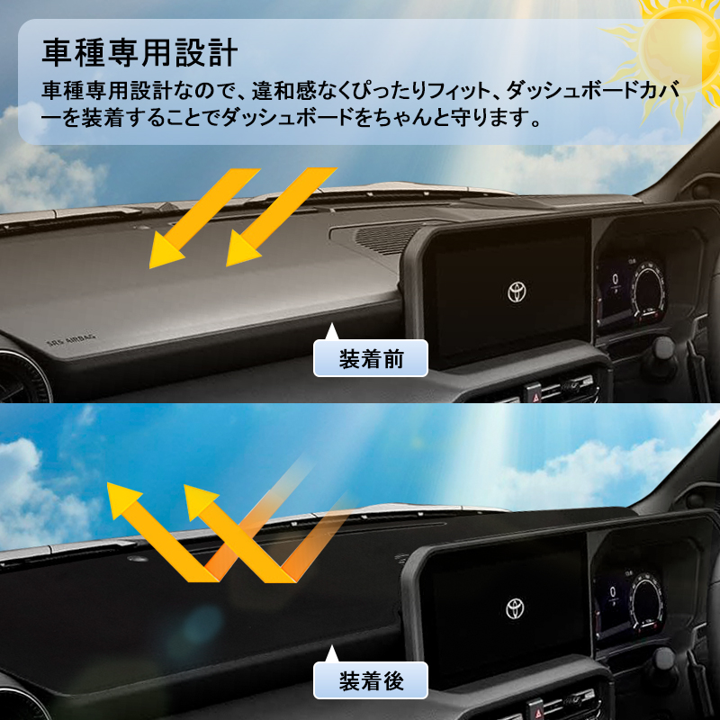 ▽ランドクルーザー250系 ダッシュボードマット UVカット