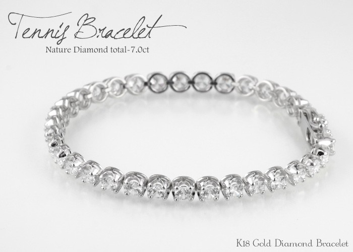 【超美品】【豪華4.98ct】K18 天然ダイヤモンド テニスブレスレット✨ ブレスレット テニスブレスレット 最高級 CZダイヤ メンズ