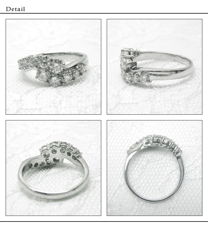 ダイヤモンドリング k18 18金 ゴールド 結婚10周年 1.00ct SI 結婚記念