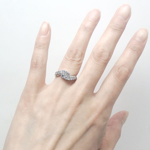 ダイヤモンドリング k18 18金 ゴールド 結婚10周年 1.00ct SI 結婚記念