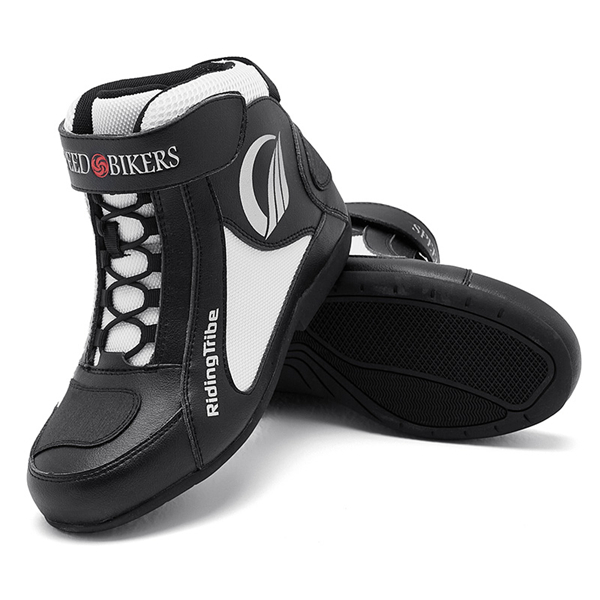 SALE!  レーシングシューズ メンズ　バイク用靴　ツーリング　ライディンブーツ　ライディング　合革 格好いい フェイクレザー オートバイ　ショート｜lukris-store｜02