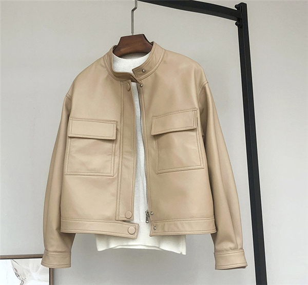 SALE! 本革 ジャケット レディース レザーコート ラム革 柔らかい皮 OL