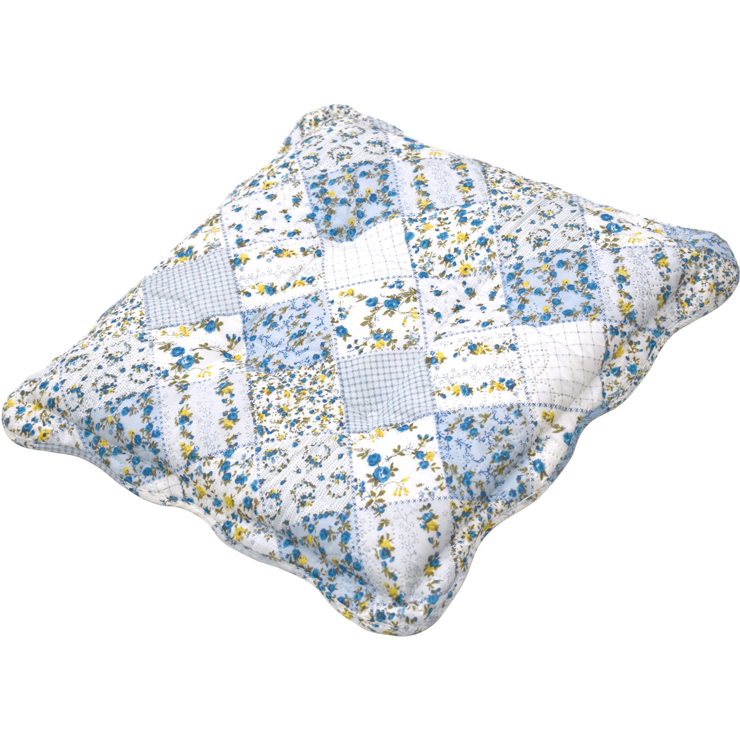 シートクッション 4枚セット 40×40cm （N-M） 花柄 リーフ柄 グリーン