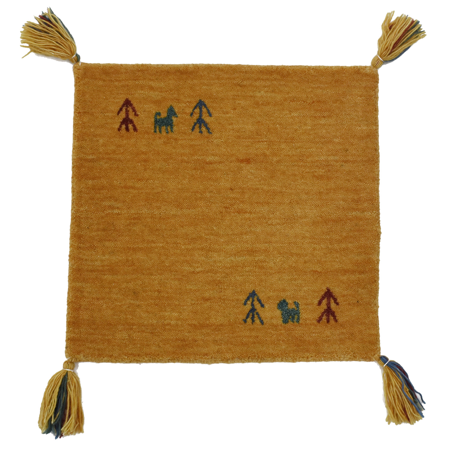 ギャッベ 座布団 ギャベ マット チェアパッド 約 40×40cm サイズ 