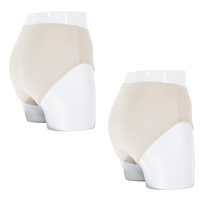 深型ショーツ 2枚組 シルク100％ レディース 女性用 ゆったり 絹 下着